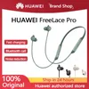 Écouteurs Huawei Freelace Pro Wireless Headphones Dualmic Active Bruit Annulation Écouteur de couches dynamiques puissantes