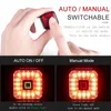 Lights Smart Bicycle Light Rear Taillight Bike Accessories Auto On/Off USB Rechargeable Stop Signal Brake Lamp LED Safety Lantern