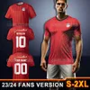 Mohamed M.Salah Nations Afrique Coupe 2024 Kits Egypte Culte Soccer Jersey Home Red Youth Kids Club Club Football Shirforms