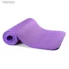 Yogamattor 1 Set Yoga Mat för extra tjock 1 cm Pilates Fitness Cushion Non Slip -träning Padl240118