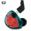 Cuffie KZ ES4 Auricolari Tecnologia ibrida Unità 1DD+1BA Cuffie In Ear Monitor Auricolari Cuffie HiFi Bass con cancellazione del rumore