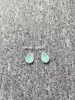 Stud Earrings 2024 UNOde50 Exquisite Fashion Electroplating 925 Silver Oval Light Green Crystal Festival Jewelry Gifts