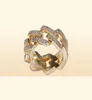 Heren Sieraden Ring Hip Hop Jewelries Iced Out Gouden Ringen Luxe Gouden Vergulde Mode BlingBling Ringen28755117014