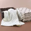 Одеяла Многофункциональное детское хлопковое пеленальное одеяло 120x120 см, муслиновое банное полотенце с высокой впитывающей способностью, ткань для рождений, детское постельное белье
