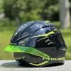 Casques de moto Motocross Big Spoiler Winter Casque ECE Couleur jaune approuvé Capace de course professionnelle en plein visage