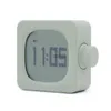 Orologi da tavolo da scrivania Design moderno Orologi da tavolo semplici Creativo Mini multifunzione Snooze Luce notturna Muto Comodino Orologio da tavolo con carica schermo a LED YQ240118