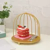 Support à gâteaux en forme de Cage à oiseaux, fournitures de fête, décor de Table d'anniversaire, présentoir de desserts aux fruits, étagères de rangement en forme de Cage à oiseaux pour anniversaire de mariage