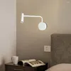 Lampade da lettura regolabili con tubo flessibile a LED di lusso moderno montato su lampada da parete per El