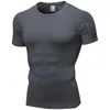 llOutdoor Herren Sport T-Shirt lu Herren Schnelltrocknendes, schweißableitendes kurzes Top Herren Wrokout Kurzarm 1053 ll