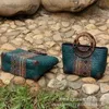TOTES NOWY STYNY STR TORB WŁĄCZONY Kobieta Tajlandia Tajlandia Rattan Torba strażowa torba wypoczynkowa torebka wakacyjna Mała torba T240116