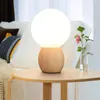 Table Lamps Wood Glass Ball Lamp Manufacturer Direct Sales Led Desk Creative Bedroom Bedside Nordic Office Lighting