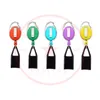 Smoking Colorful Lighter Leather Leash Portable Key Chain Telescoping Extend Oversleeve Protect Sleeves Pocket Belt Clip Tobacco Cigarette Handpipes Holder DHL