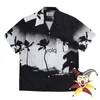 Men's Casual Shirts Dark Coconut Tree WACKO MARIA Hawaii Beach Shirts For Men Women Shirtyolqyolq