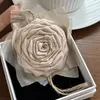 Broscher elegant tyg rose bröstpin handgjorda blommor brosch för kvinnor flickor lapel stift stilfulla corsage märke smycken tillbehör