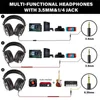 Headphone / Headset Oneodio Wired Professional Studio Pro DJ Headphones avec microphone sur l'oreille Hifi Monitor Music Headset Earphone pour le téléphone PC