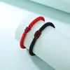 Charm Bracelets 2 Pcs Matching Couples For Men Women Red Black Mix Infinity Love Tibetan Lucky Amulet