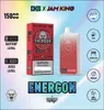 Stock de l'UE jetable Vape Jam King CKS 15000 Puffs vaper e cigarette 24 ml jus 2% 3% 5% Nic 12 saveurs surface en cristal écran LED affichage maille bobine vaporisateur 650mAh batterie