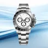 Tonas Panda Watch Mens Watches Automatic Mechanical Wristwatch 40mm من الفولاذ المقاوم للصدأ الفولاذ المقاوم للصدأ ، ساعة معصم الأزياء الكلاسيكية Dhgate orologio uomo relojes