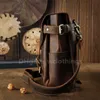 Hoge kwaliteit Crazy for Handmade Gepersonaliseerde Leren Tas Cambridge Horse Baotou Messenger Handheld Heren Schoudertassen 10A+