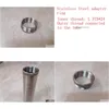 Fuel Filter Stainless Steel Thread Adapter For Titanium Soent Trap Zz Drop Delivery Mobiles Motorcycles Parts Systems Dhcoq