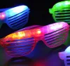 Lunettes lumineuses LED volets clignotants forme lunettes LED lunettes Flash lunettes de soleil danses fête fournitures Festival décoration E1680305 LL