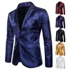 Mändräkt Bankett Wedding Suit Party Suit Bar Night Club Blazer Män toppar Bright Suit Paisley Blazer Fashion Men's Suit 240117