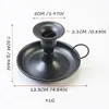 Bougeoirs en fer, support compact et élégant, pièce maîtresse de cuisine pour Table à manger, café et chevet