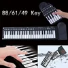 Electronic Hand Roll Piano 49 61 88 Key Beginner Keyboard Instruments Kids Learning Toys for Children Boys Musical Girls Music 240117