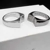 Band Rings Vintage Gothic Stainless Steel Mens Open Rings Punk Unique For Women Boyfriend Biker Jewelry Hip Hop Rock Gift J240118