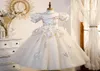 2022 BLING Bingad Crystal Flower Girls Dresses For Teens Tulle Floor Length Beach Little Girl Pageant Princess Birthday Party Gown8105827