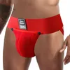 Jockmail Jockstrap Men Seksowne bieliznę Wyjmowana torebka penisa Leths Gringi oddychające bieliznę gejowską Męskie majtki 240117