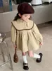 Cappotto da ragazza casual a maniche lunghe Top 2024 Autunno stile occidentale Moda Baby Girl-Pack Trench