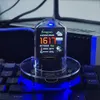 Orologi da tavolo da scrivania Orologio a tubo Nixie Smart Wifi Glow Orologi a tubo fai da te Orologio da tavolo digitale stile cyberpunk Display visivo Modificabile Aggiornamento automatico YQ240118