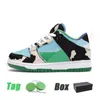 Skor stora barn Traviss Scotts låg med Box Boys Sports Girls Baby Sneakers Designer Trainers Running Basketball Grade School Shoe Kid Youth Toddler Spädbarn Storlek 35