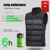 Chaquetas eléctricas con calefacción, 9 zonas de chaleco, ropa deportiva para hombres y mujeres, abrigo, chaqueta calefactora USB con calor de grafeno para acampar 240117