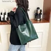 Shopping Bags Women Bucket Bag Soft Leather Alligator Pattern Handbag Large Capacity Casual Tote Black Shopping Bags for Ladies Girls Book Bag Q240118