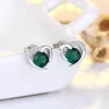 Ohrstecker S925 Sterling Silber Nadel Liebe Mode Temperament Koreanischen Stil Einfache Herzförmige Für frauen Schmuck