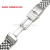 Watch Bands 20 22 24mm Steel Bracelet For Water Ghost Jubilee Diving Watchband Screw Remove Link Strap Lengthen Solid Buckle