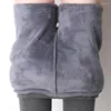 Leggings Femmes Femmes Culottes Taille Haute Jupe Plissée Pantalon Avec Cuisse Thermique En Peluche Épaissi Pour L'hiver Élastique Slim Fit