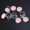 Bouteilles de stockage, Mini Pot rond Portable, récipient vide pour échantillon de voyage cosmétique, pour crème pour le visage, shampoing, Lotion (rose)