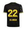 23 24dortmund HALLER voetbalshirts 2023 2024 Borussia voetbal topshirt NEOGELB HUMMELS BRANDT Heren Speciale kinderkit Alle zwarte kindertenues voetbalshirts