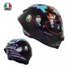 Full Face Open Italy Agv Pista GP RR Motorcykelhjälm Rossi Carbon Fiber Helmet Th Anniversary Aday