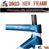 رفوف شاحنة السيارة C68 إطار الكربون 2023 New Road Bike Frameset جميع الأسلاك الداخلية متوافقة مع DI2 Group 700C Frames Handlebar Dro DHM7B