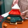 Servis uppsättningar porslin middag tallrik jul mellanmål keramiska plattor muttrar brickor