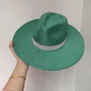 Bérets en daim féminin 10 cm de largeur fedora chapeau d'automne et d'hiver en feutre d'hiver Classic Sombrero