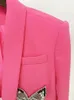 10016 XL Gonna corta in due pezzi da donna stile 2024 Nero Rosa Primavera Estate Marca Stesso stile Due pezzi Set Impero Girocollo OUl