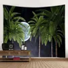 Tapestries Tropical plant tapestry sky palm tree wall hanging Nordic ins home living room bedroom fabric painting background decorationvaiduryd