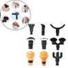9Pcs Massage Gun Heads Replacement Different Functions Point Plug-N-Play Massager Tools Adapter Massage Attachments 240117