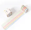 200set 5pcs/set 3mX10mm DIY paper tape washi tape stationery Sticker Label office adhesive tape SN1784