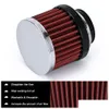 Air Filter PQY Universal 15Quot 38mm gränssnitt Motorcykelbilintagfilter Cone Cold System Turbo Vent Crankcase PQYAI1863664 Drop D DHS0I